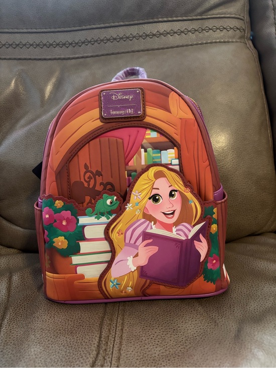 Loungefly Handbags - Loungefly Rapunzel Storytime Mini Backpack - Pink & Purple & Gold Accents